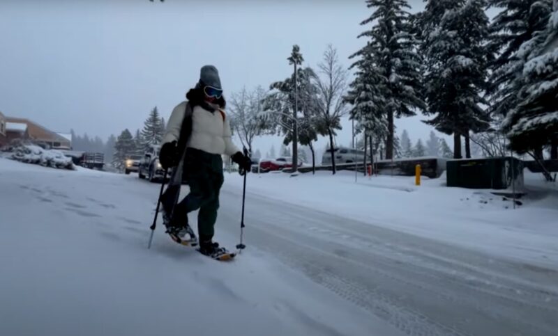 Sierra Nevada mountains snow time