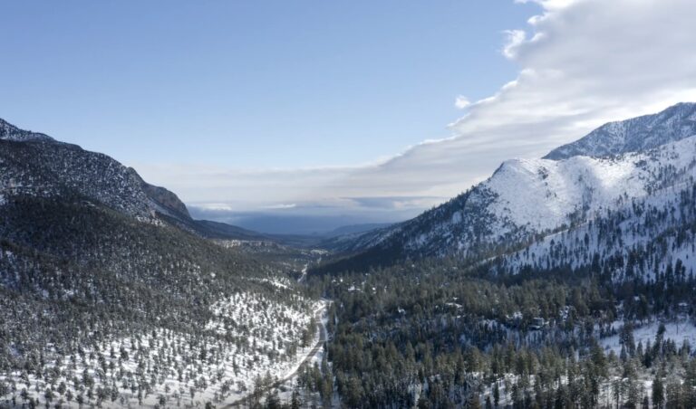 Snow in Nevada mountains